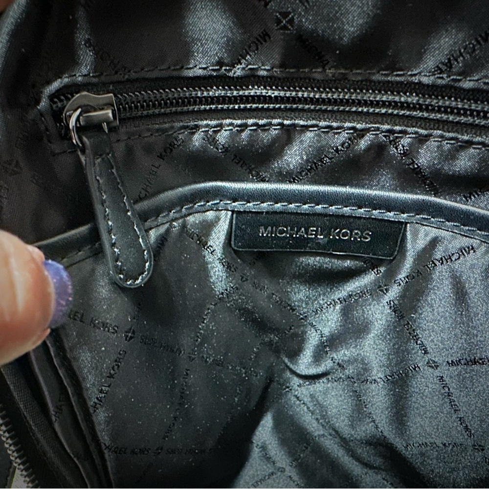 Michael Kors Black Studded Backpack - Picture 9 of 14